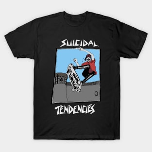 Suicidal Tendencies skull play skateboard T-Shirt